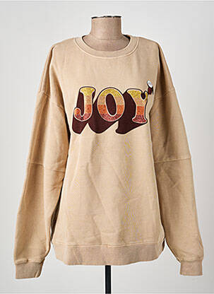 Sweat-shirt stretch manches longues beige NEWTONE femme