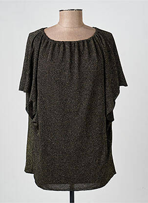Top stretch manches courtes or BELIZA femme