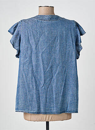 Chemisier manches courtes manches courtes bleu RAILS femme
