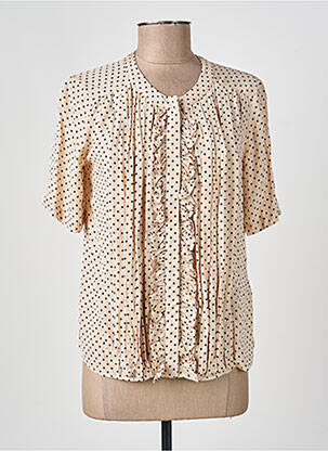 Chemisier manches courtes manches courtes beige GERARD DAREL femme