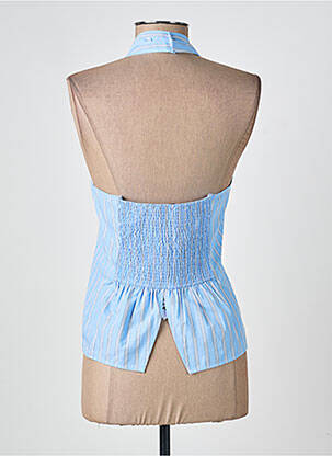 Top col carré fines bretelles bleu ESSENTIEL ANTWERP femme