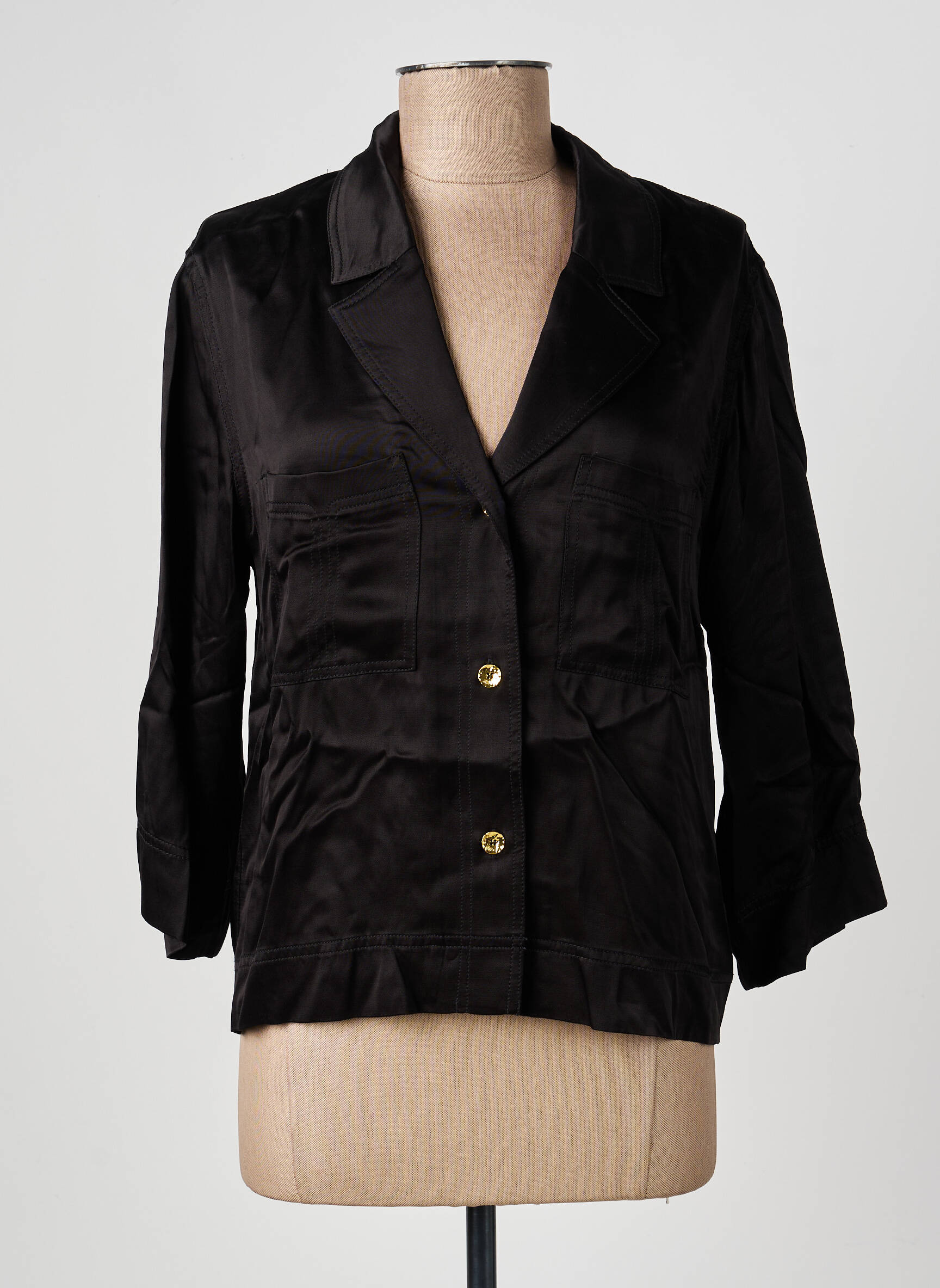 Blazer poches noir GANNI femme