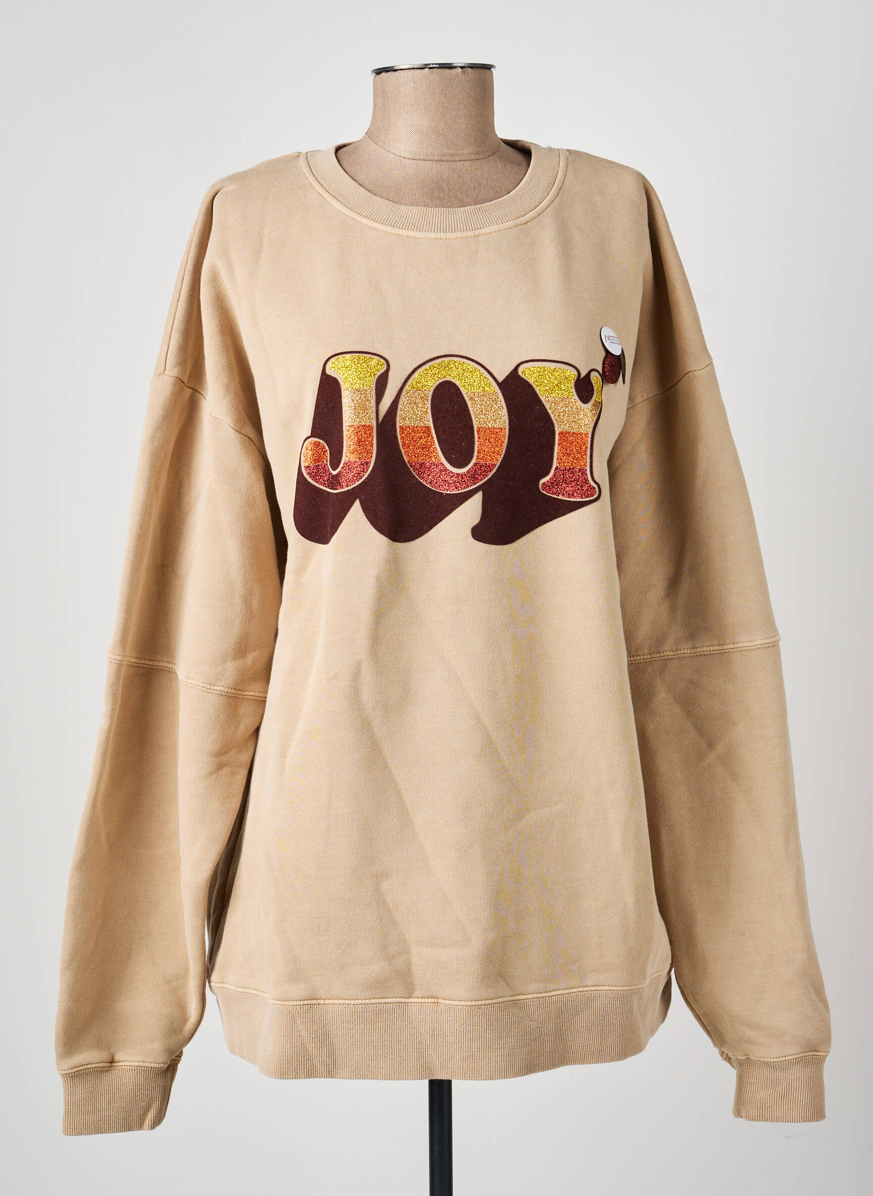 Sweat-shirt stretch manches longues beige NEWTONE femme