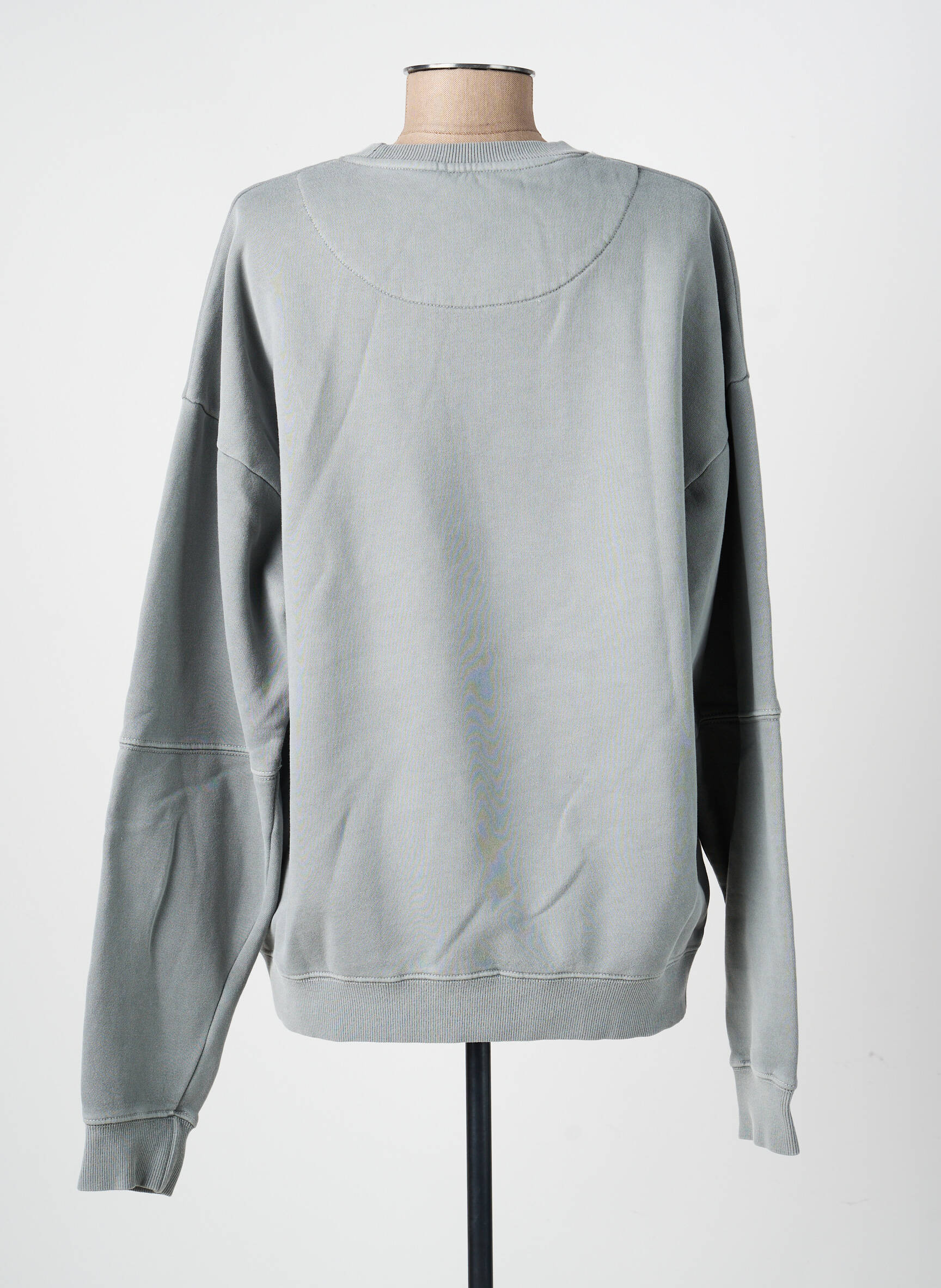 Sweat-shirt coupe over-size manches longues bleu NEWTONE femme