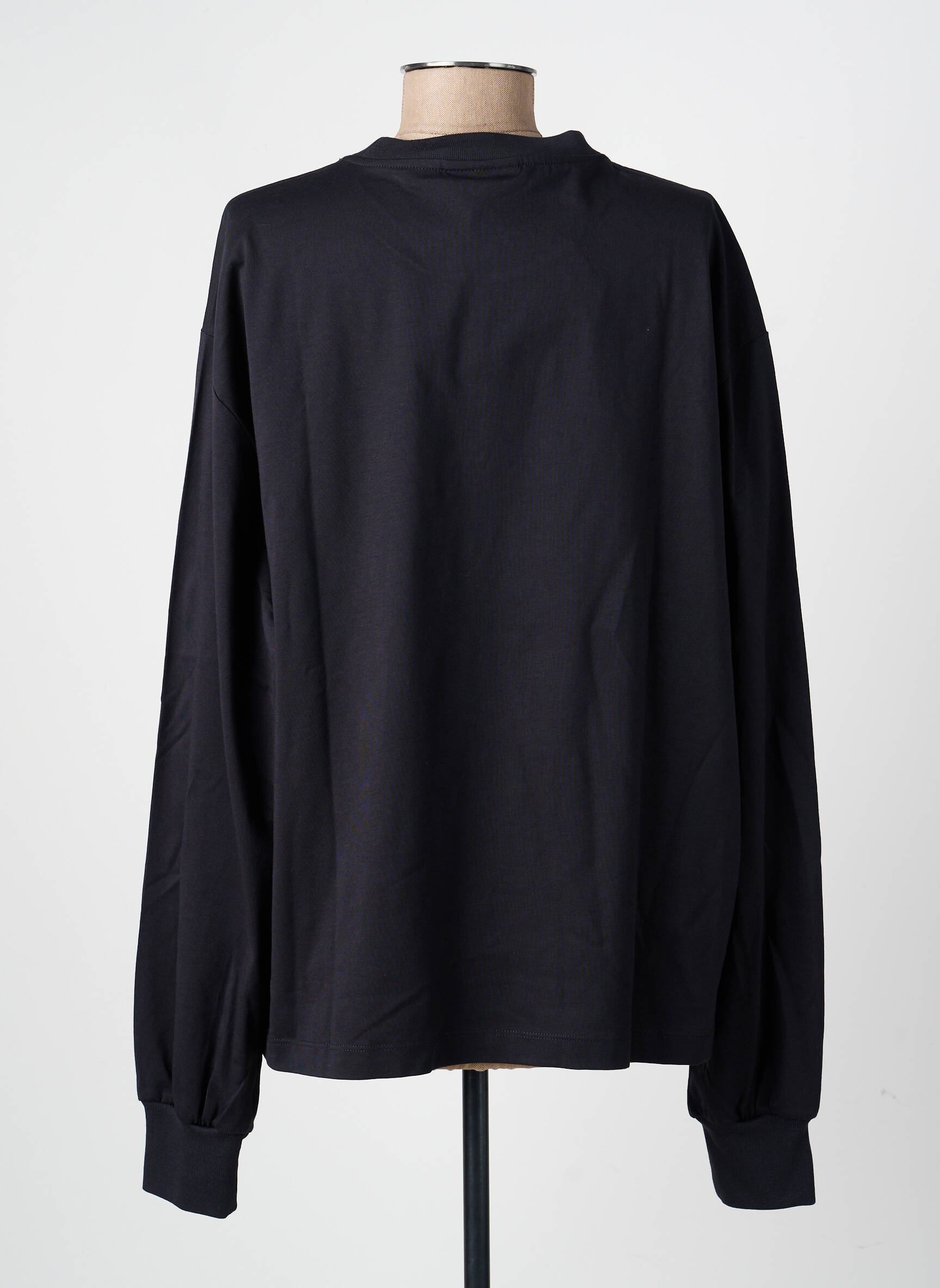 T-shirt manches longues manches longues noir GANNI femme