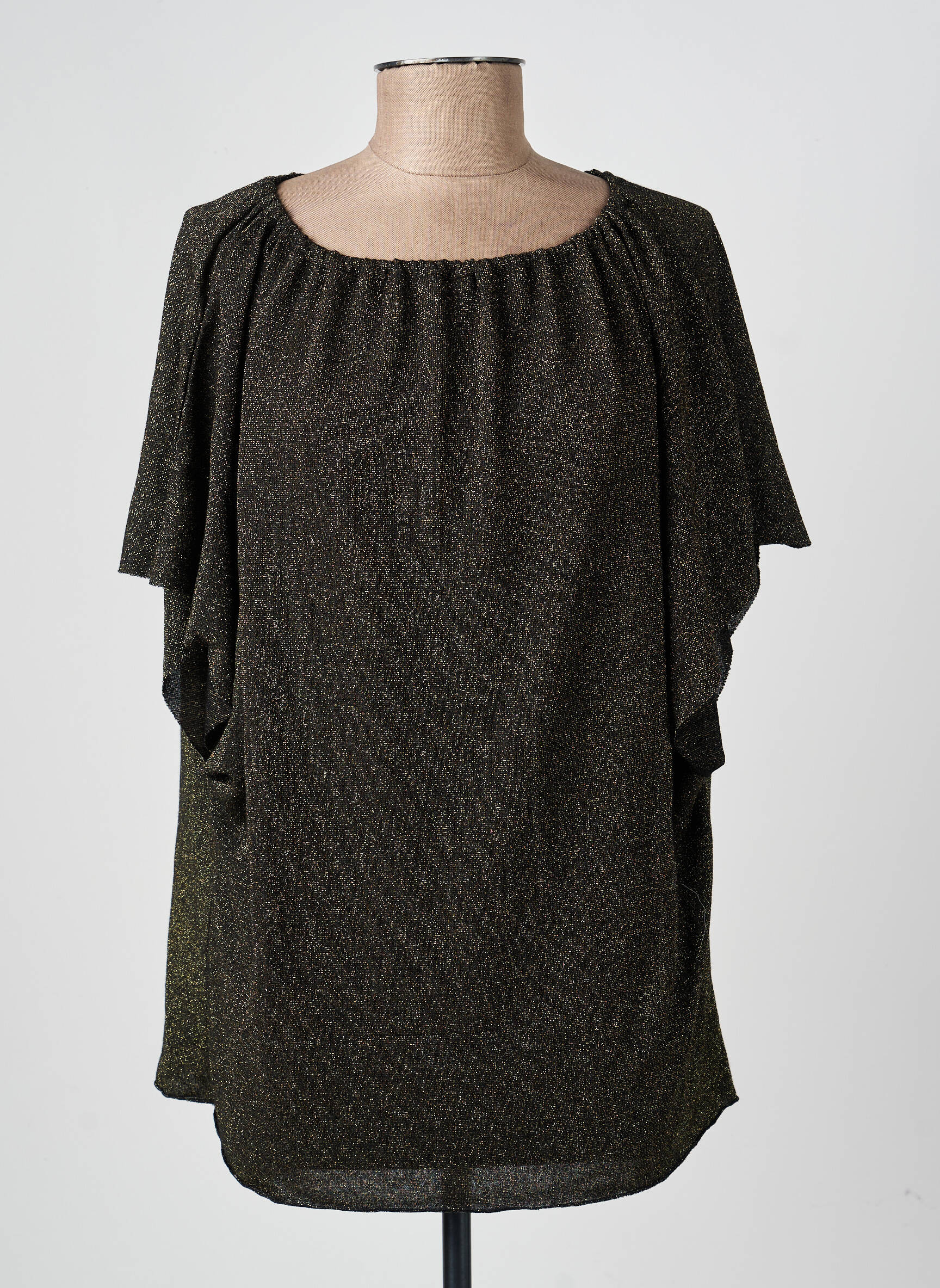 Top stretch manches courtes or BELIZA femme