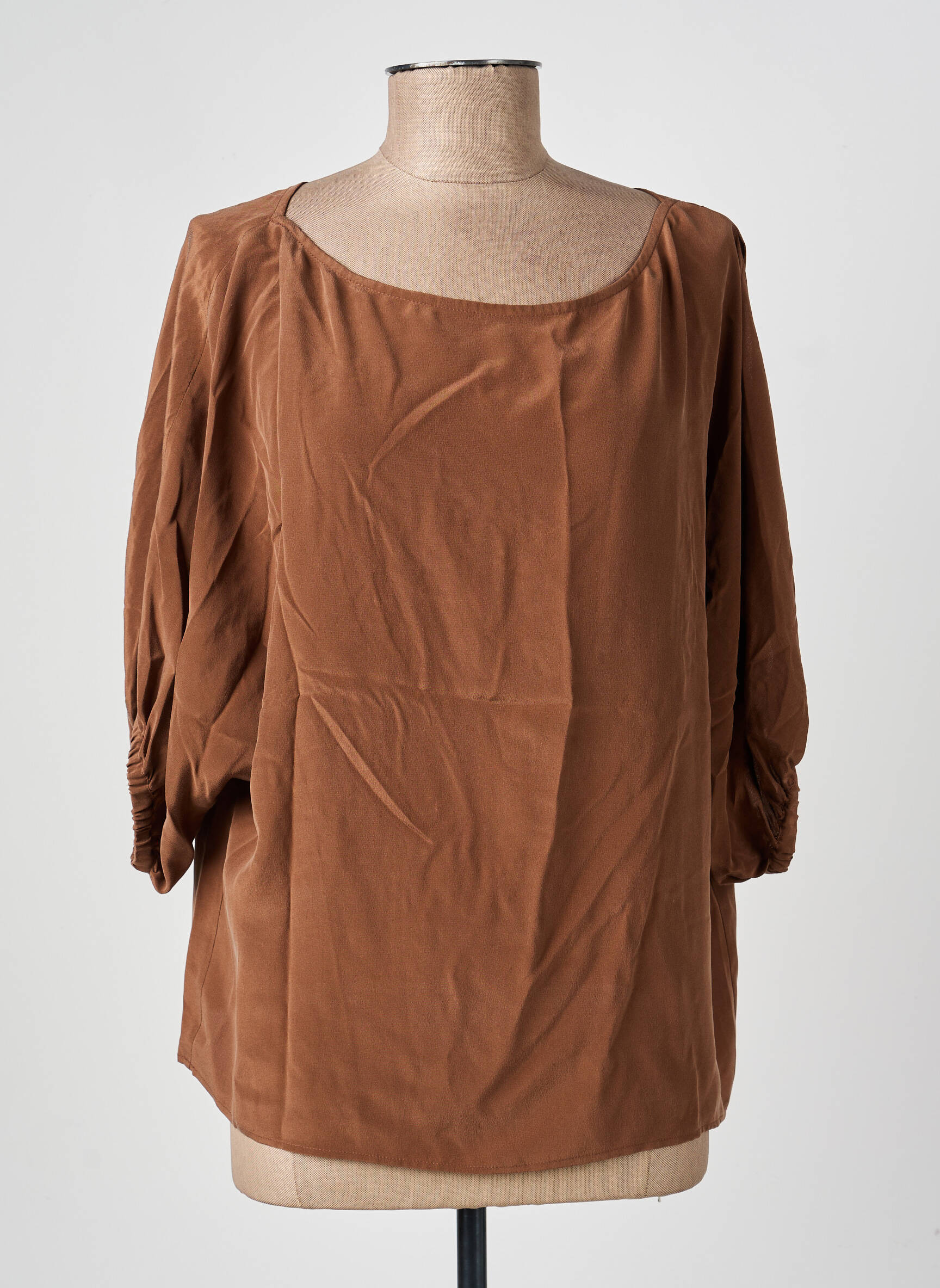 Blouse manches 3/4 manches 3/4 marron VANESSA BRUNO femme