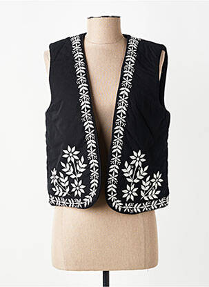 Gilet sans manche coupe droite noir VILA femme