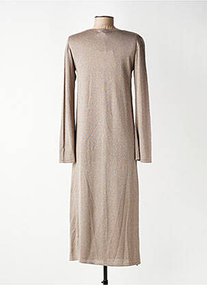 Robe longue manches longues manches longues or MUS & BOMBON femme