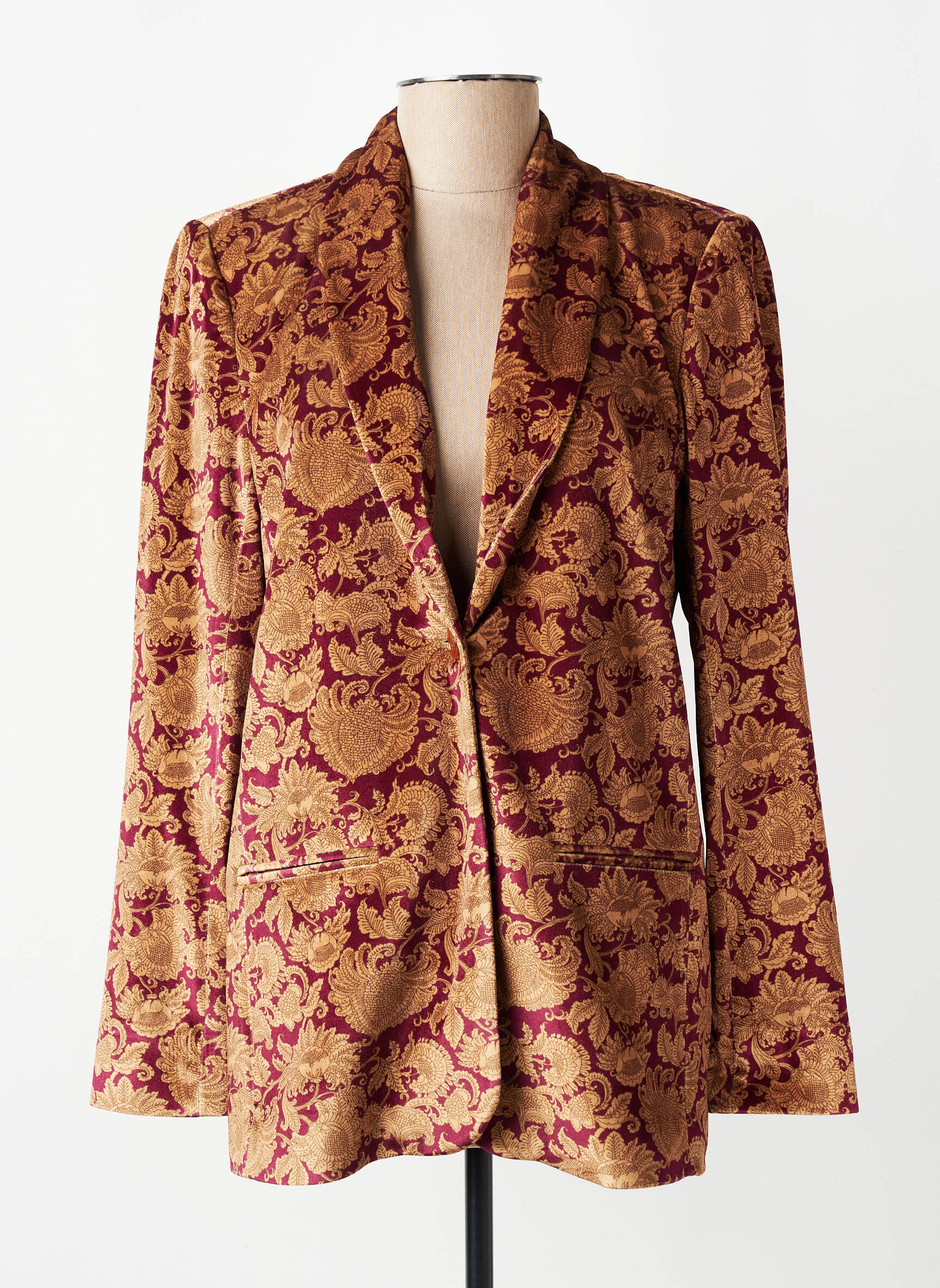Blazer coupe cintrée rouge HOD femme
