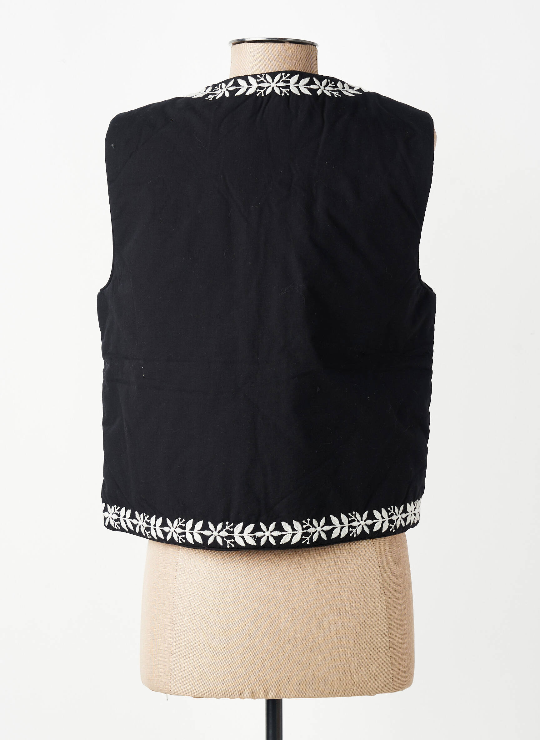 Gilet sans manche coupe droite noir VILA femme