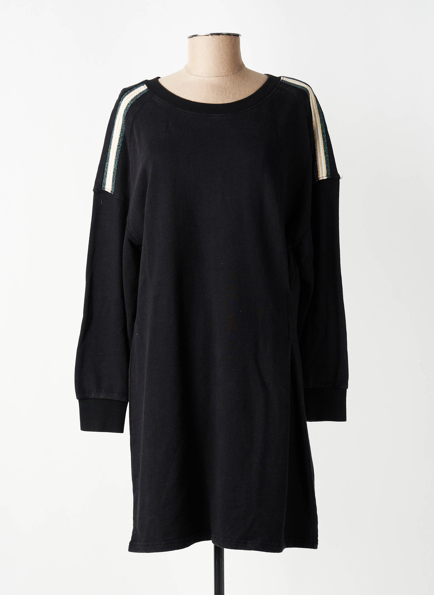 Robe courte manches longues manches longues noir VILA femme