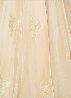 Robe de mariée sans manche sans manche beige PRONUPTIA femme