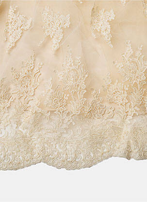 Robe de mariée sans manche sans manche beige PRONUPTIA femme