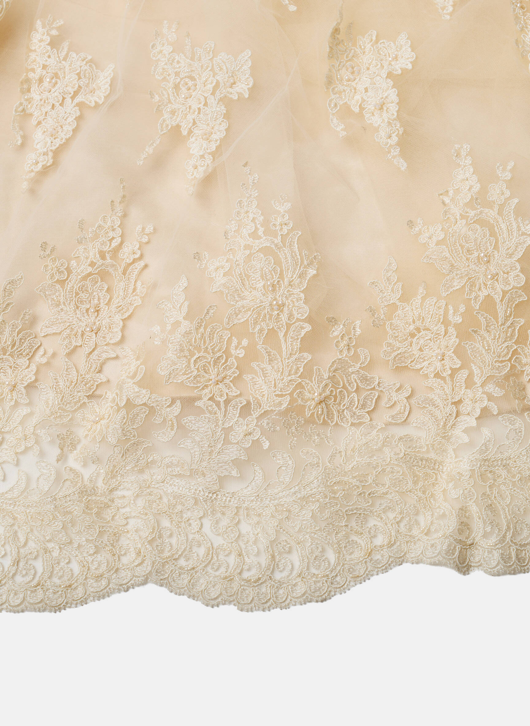 Robe de mariée sans manche sans manche beige PRONUPTIA femme