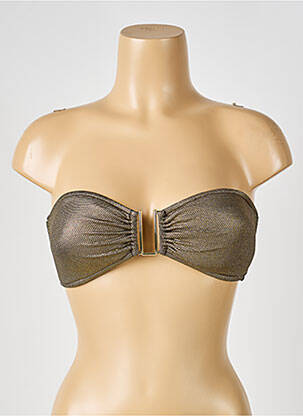 Haut de maillot de bain stretch haut bandeau or BELIZA femme