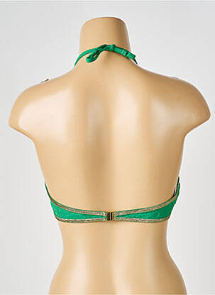 Haut de maillot de bain stretch haut soutien-gorge avec mousse de rembourrage amovible vert LA NOUVELLE femme