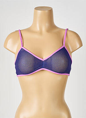 Soutien-gorge effet matière satinée brassieres bleu LA NOUVELLE femme