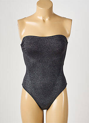 Maillot de bain 1 pièce haut bandeau haut bandeau argent BELIZA femme