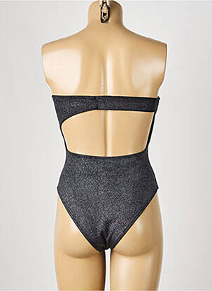 Maillot de bain 1 pièce haut bandeau haut bandeau argent BELIZA femme