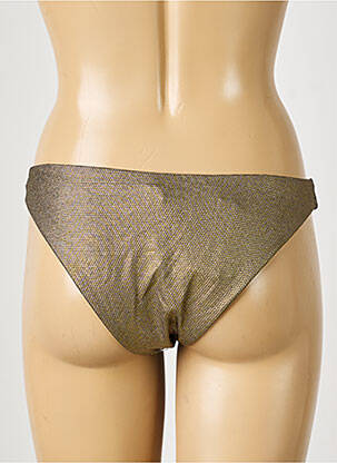 Bas de maillot de bain tissage satiné culotte or BELIZA femme