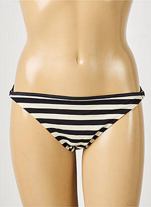Bas de maillot de bain effet matière satinée culotte noir LA NOUVELLE femme