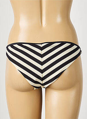 Bas de maillot de bain effet matière satinée culotte noir LA NOUVELLE femme