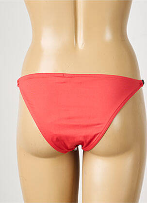 Bas de maillot de bain tissage satiné bikini orange BELIZA femme