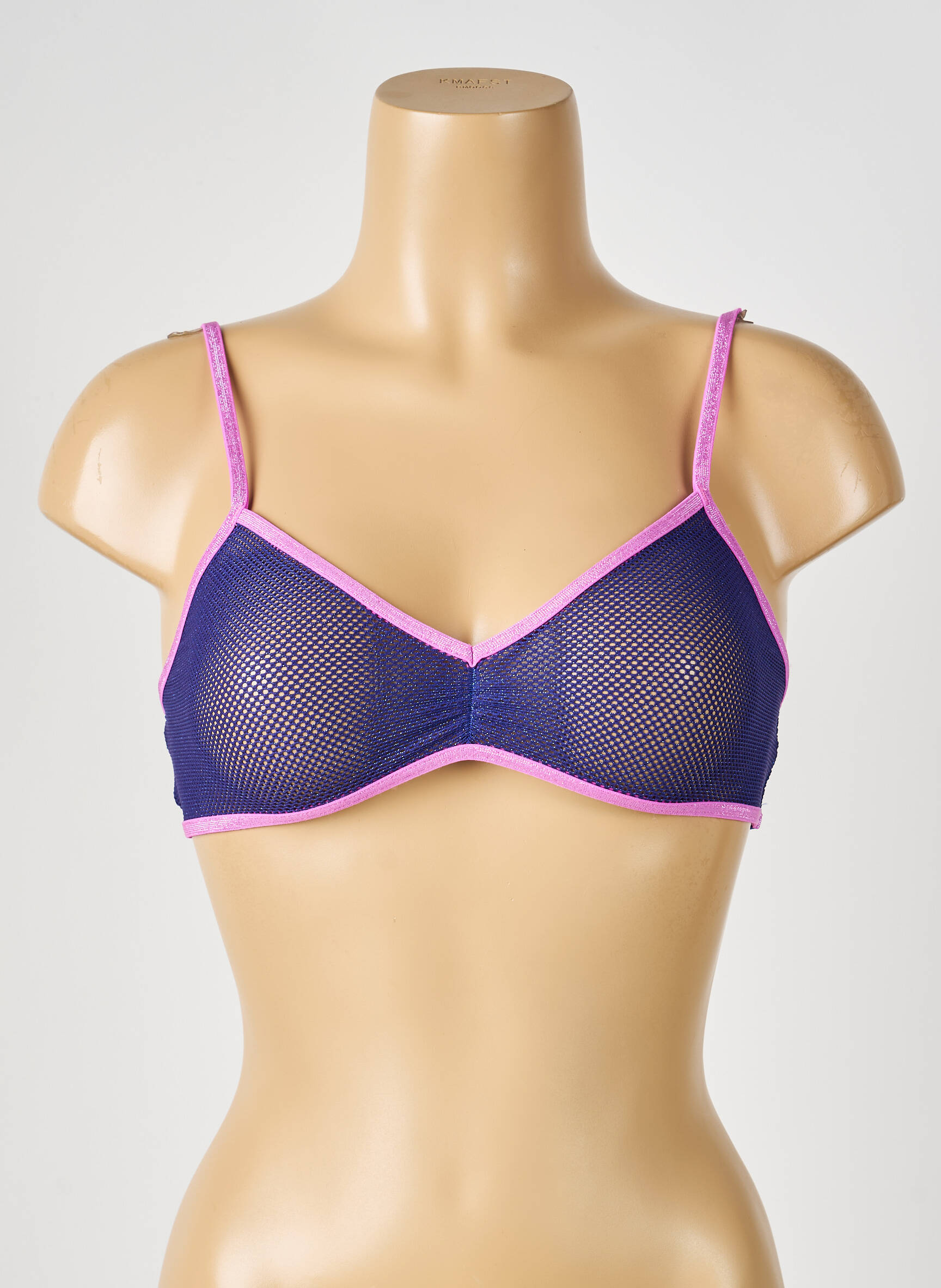 Soutien-gorge effet matière satinée brassieres bleu LA NOUVELLE femme