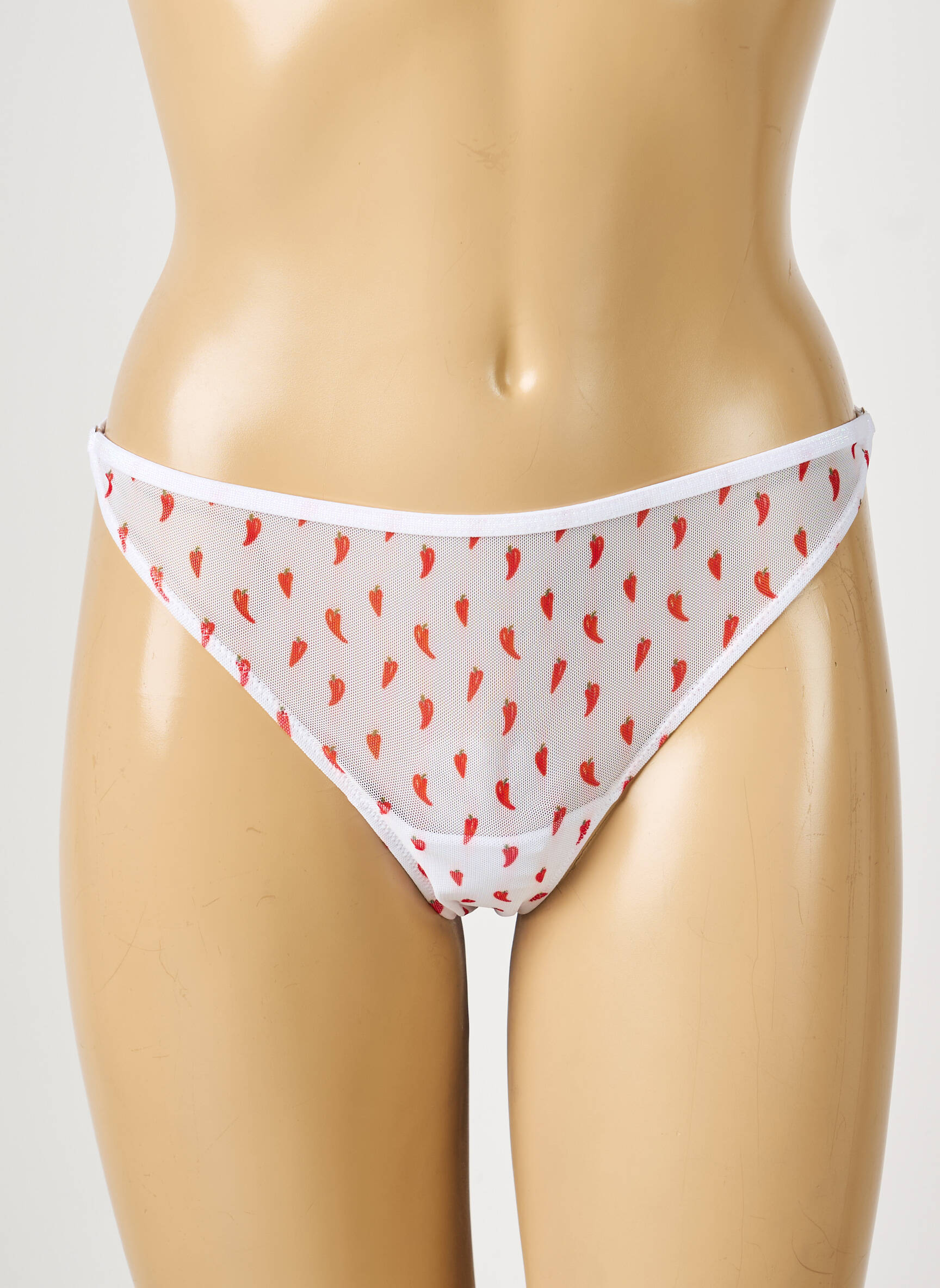 Tanga stretch blanc LA NOUVELLE femme