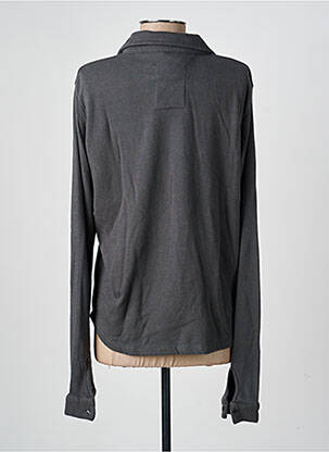 Chemisier coupe cintrée manches longues gris ONE TEE femme
