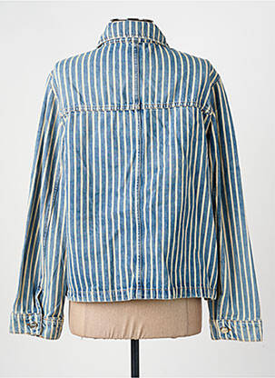 Veste casual poignets boutonnés avec fente bleu GANNI femme