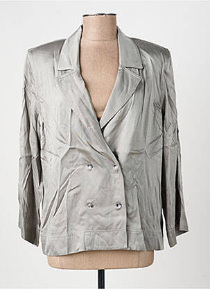 Blazer fermeture boutonnée sur le devant gris GANNI femme