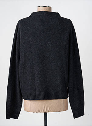 Pull tissage chiné manches longues gris GANNI femme