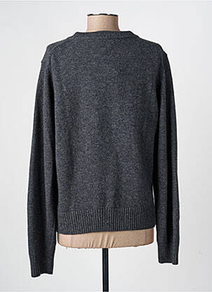 Pull tissage chiné manches longues gris GANNI femme