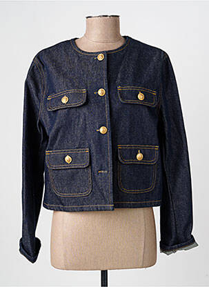 Veste casual col rond bleu VANESSA BRUNO femme