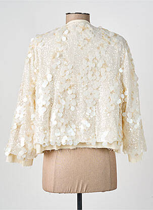 Veste chic col rond beige PHISIQUE DU ROLE femme
