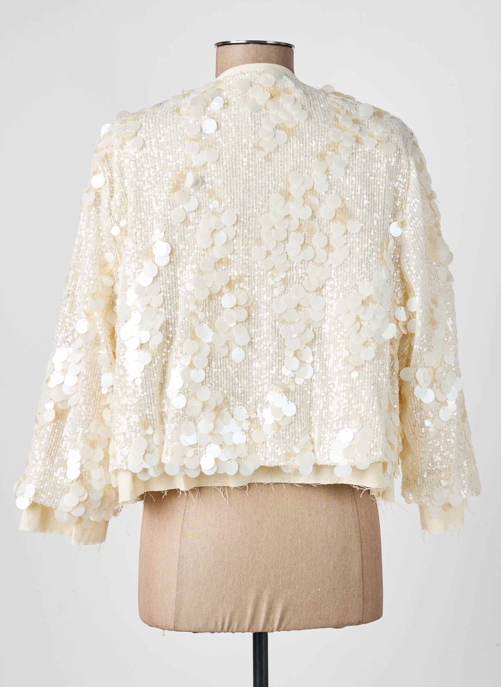 Veste chic col rond beige PHISIQUE DU ROLE femme