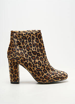 Bottines/boots bout rond talon de 7 à 9cm marron VANESSA WU femme