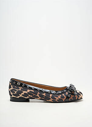 Ballerines matière lisse talon plat jusqu'à 3cm noir GANNI femme
