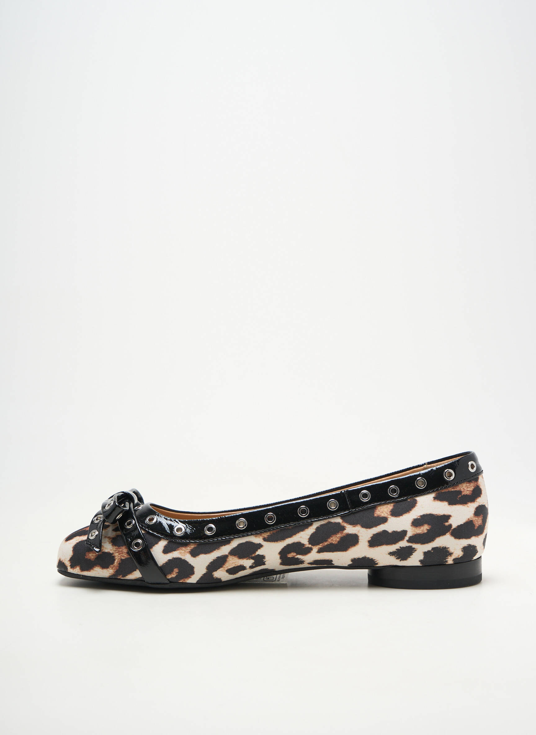 Ballerines matière lisse talon plat jusqu'à 3cm noir GANNI femme