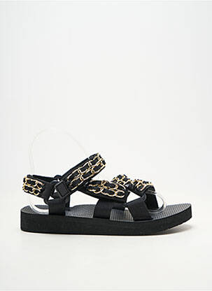 Sandales/nu pieds bout ouvert talon plat jusqu'à 3cm noir ARIZONA LOVE femme