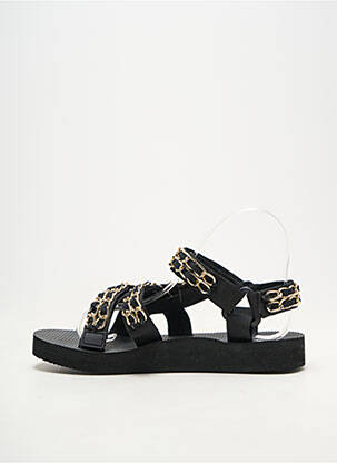 Sandales/nu pieds bout ouvert talon plat jusqu'à 3cm noir ARIZONA LOVE femme