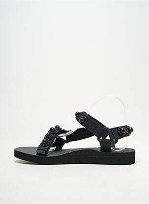Sandales/nu pieds bout ouvert talon plat jusqu'à 3cm noir ARIZONA LOVE femme