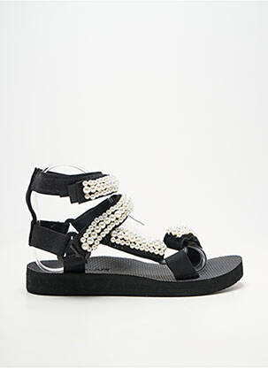 Sandales/nu pieds bout ouvert talon plat jusqu'à 3cm noir ARIZONA LOVE femme