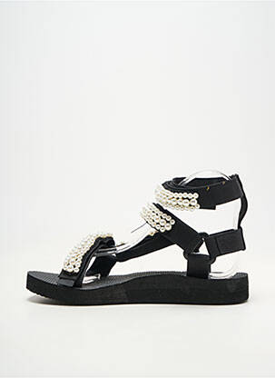 Sandales/nu pieds bout ouvert talon plat jusqu'à 3cm noir ARIZONA LOVE femme