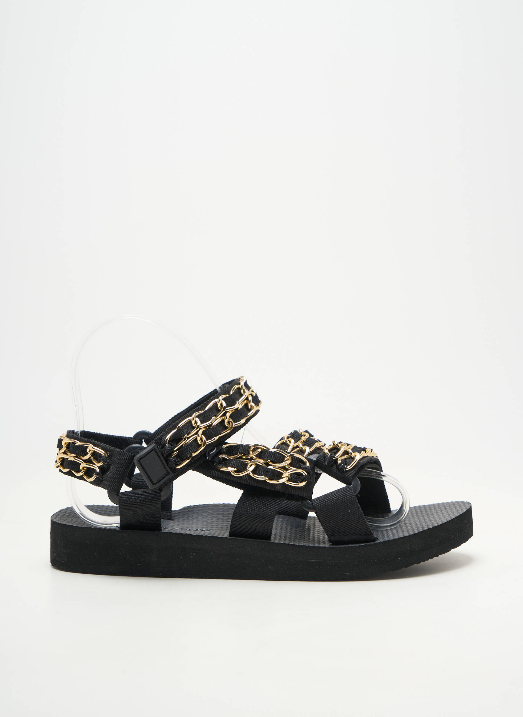 Sandales/nu pieds bout ouvert talon plat jusqu'à 3cm noir ARIZONA LOVE femme