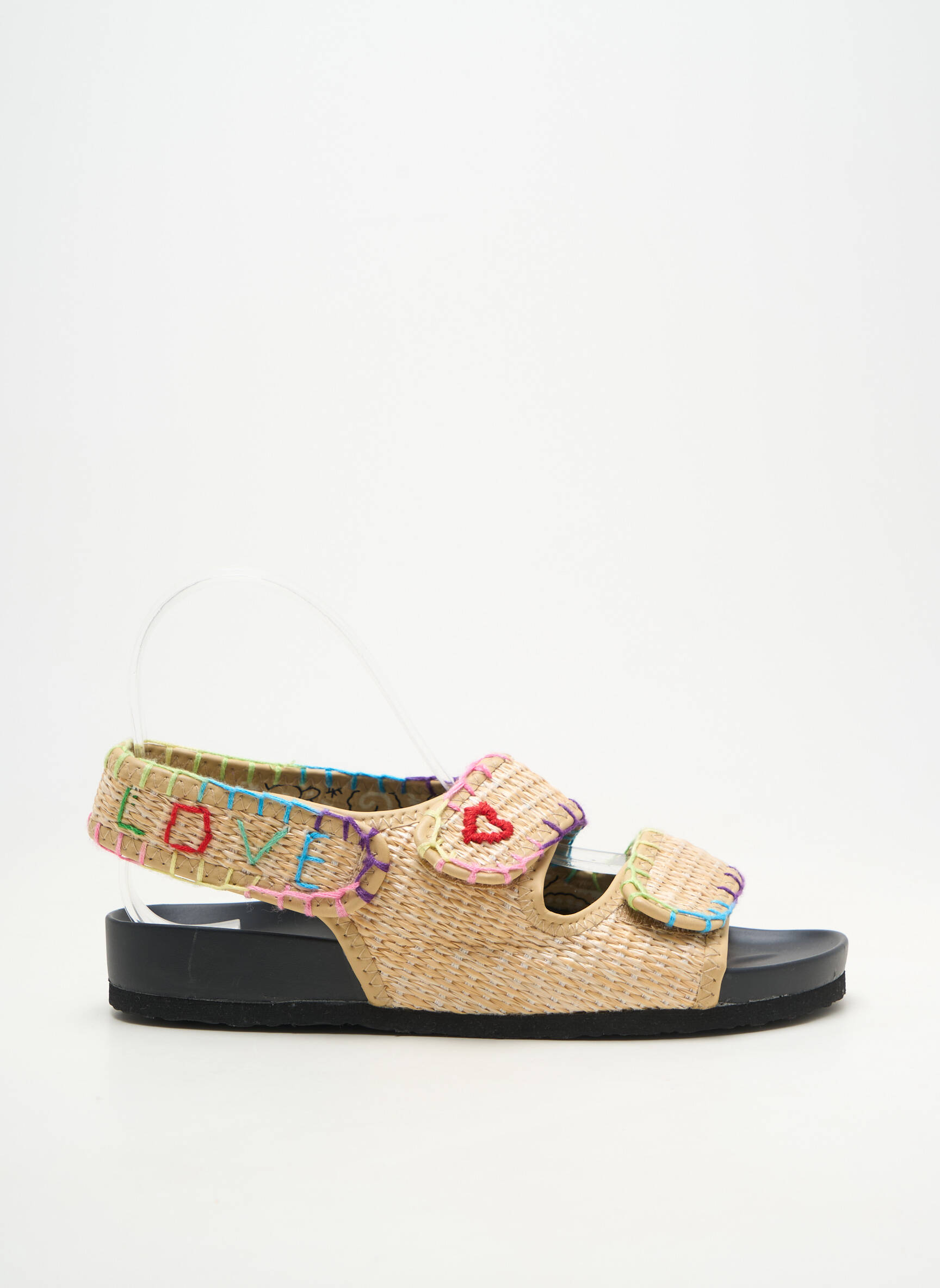 Sandales/nu pieds bout ouvert talon plat jusqu'à 3cm beige ARIZONA LOVE femme