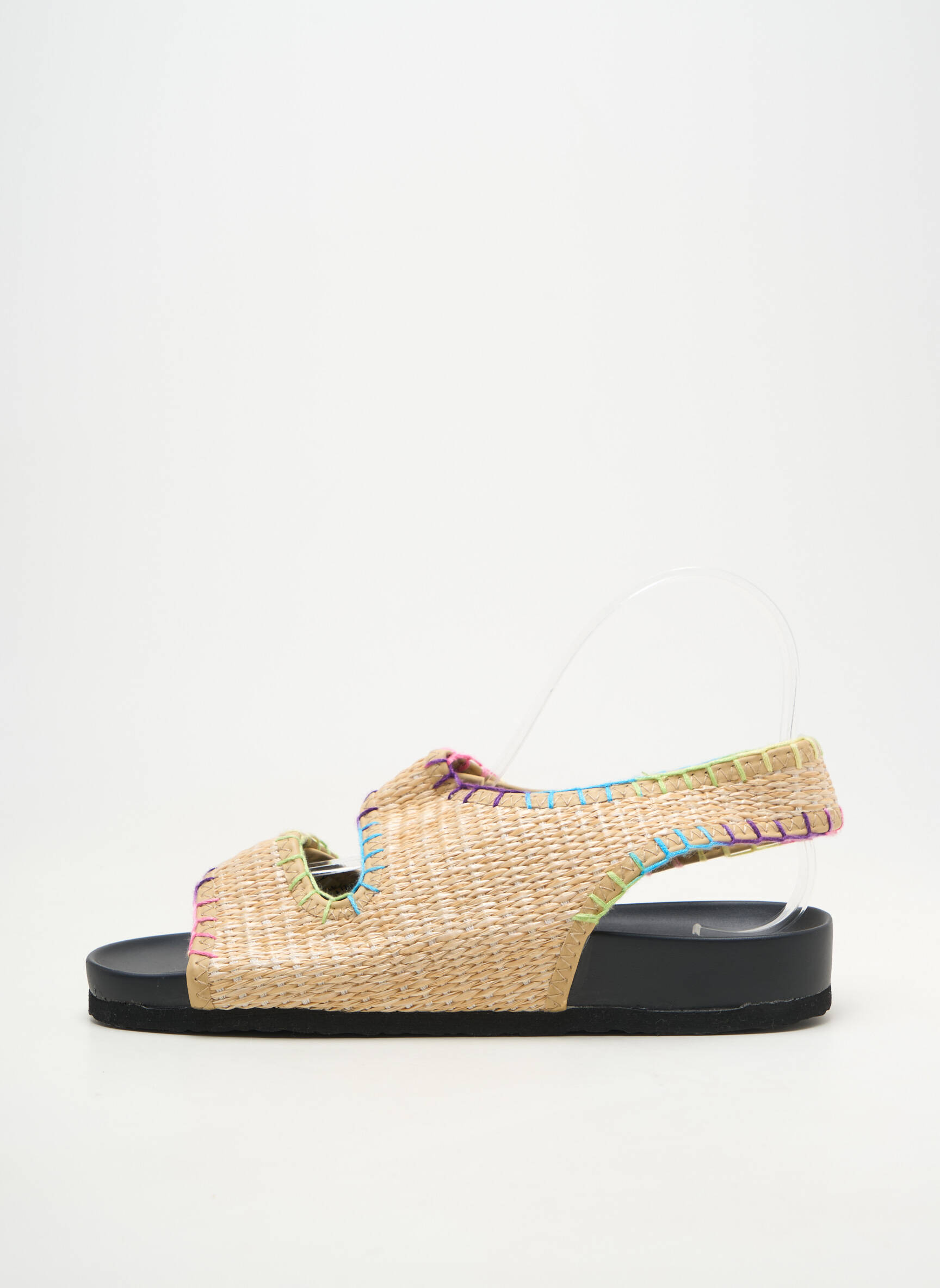 Sandales/nu pieds bout ouvert talon plat jusqu'à 3cm beige ARIZONA LOVE femme