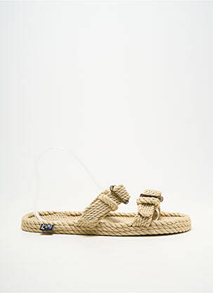 Mules/sabots bout ouvert talon plat jusqu'à 3cm beige NOMADIC STATE OF MIND femme